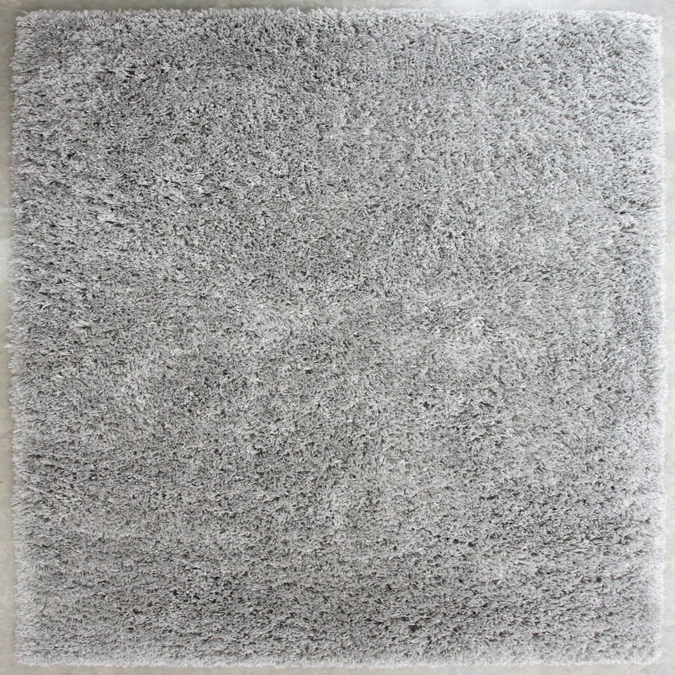 image 1 of KUKOON Silver Grey Deep Pile Shaggy Living Room Area Rug 80cm x 150cm