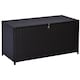 image 2 of Outsunny 284 L Rattan Garden Storage Box, Outdoor Garden Storage Box with Gas Lift and Lockable Lid, Outdoor Wicker Rattan Chest Container for Garden Tools, 118 x 54 x 59 cm, Dark Brown