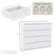 image 3 of Vida Designs Denver 8 Drawer Chest of Drawers Bedroom Storage, White