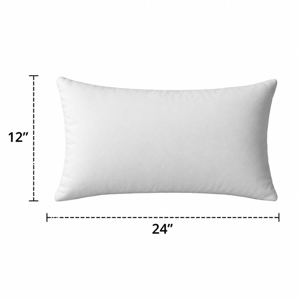 image 1 of Covers&All Sunbrella Lumbar Pillows Set of 2, Rectangle 12 in x 24 in, Spectrum Graphite