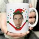 image 2 of Personalised Photo Upload Christmas Elf Mug White