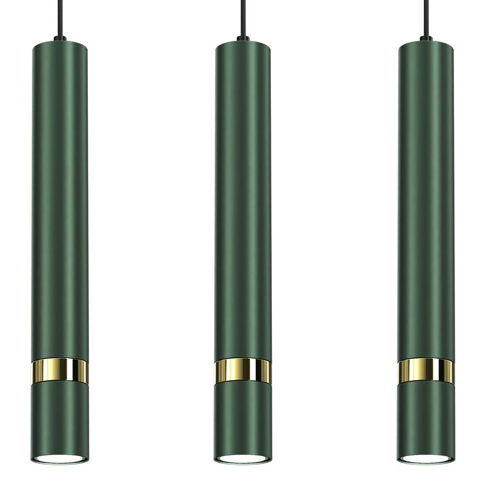 image 1 of Milagro Pendant Lamp Joker Green 3xGU10