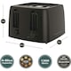 image 3 of Hamilton Beach 1300W Essential Toaster 4 Slice - Black HB4T5032B