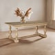 image 1 of Interiors By Premier Solid Whitewash Dining Table, American Oak Constructed Small Dining Table, Stable Kitchen Table For Dinner Brown