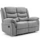 image 8 of Seattle Manual Fabric Recliner 2 Seater Sofa (Grey)