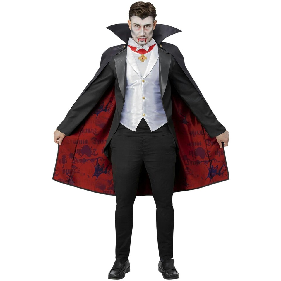 image 1 of Universal Monsters Mens Dracula Costume Set - Black/Red/White - L L