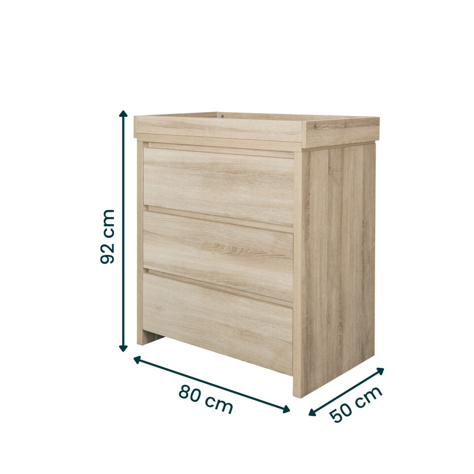 image 1 of Tutti Bambini Modena Changing Unit - Oak