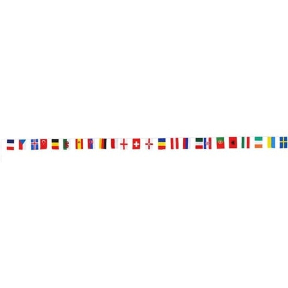 European Countries Flags Bunting 8m