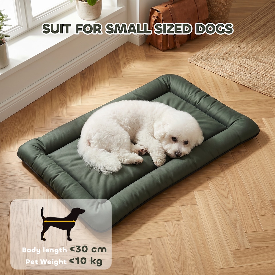 image 1 of PawHut Waterproof Dog Bed Foldable Washable with Anti-Slip Bottom, Green