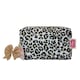 image 1 of Vintage Cosmetic Company Leopard Quilted Make-Up Bag