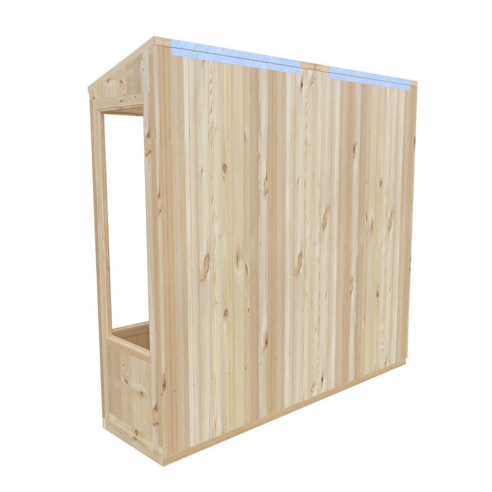 image 1 of Holme 7 x 2 Double Door Greenhouse - Timber - L59 x W210 x H200.7 cm
