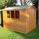 image 1 of Lewis Handmade Garden Shed Approx 8 x 6 Feet Brown