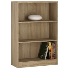 4 You Medium Wide Bookcase in Sonama Oak