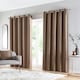 image 5 of Goodwood Bronze Curtains 46 x 54 inch (117 x 137 cm) Room Darkening Eyelet Thermal Noise Reducing Curtains for Bedroom and Living Room