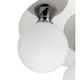 image 5 of COSYLYTE Bowen Bathroom 3 Light Glass Ceiling Flush Light Chrome