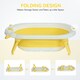 image 8 of HOMCOM Foldable Baby Bath Tub Ergonomic with Temperature-Induced Water Plug