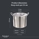 image 2 of Buckingham Stainless Steel Stock Pot with Lid 24 cm , 9 Litres 