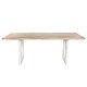 image 2 of Dining Table Home ESPRIT White Natural Recycled Wood Mango wood 200 x 100 x 77 cm 200,5 x 100,5 x 77 cm N/A