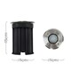 image 3 of ValueLights Sussex Walkover Light Brushed Silver Walkover Light and GU10 Spotlight LED 5W Warm White 3000K Bulb