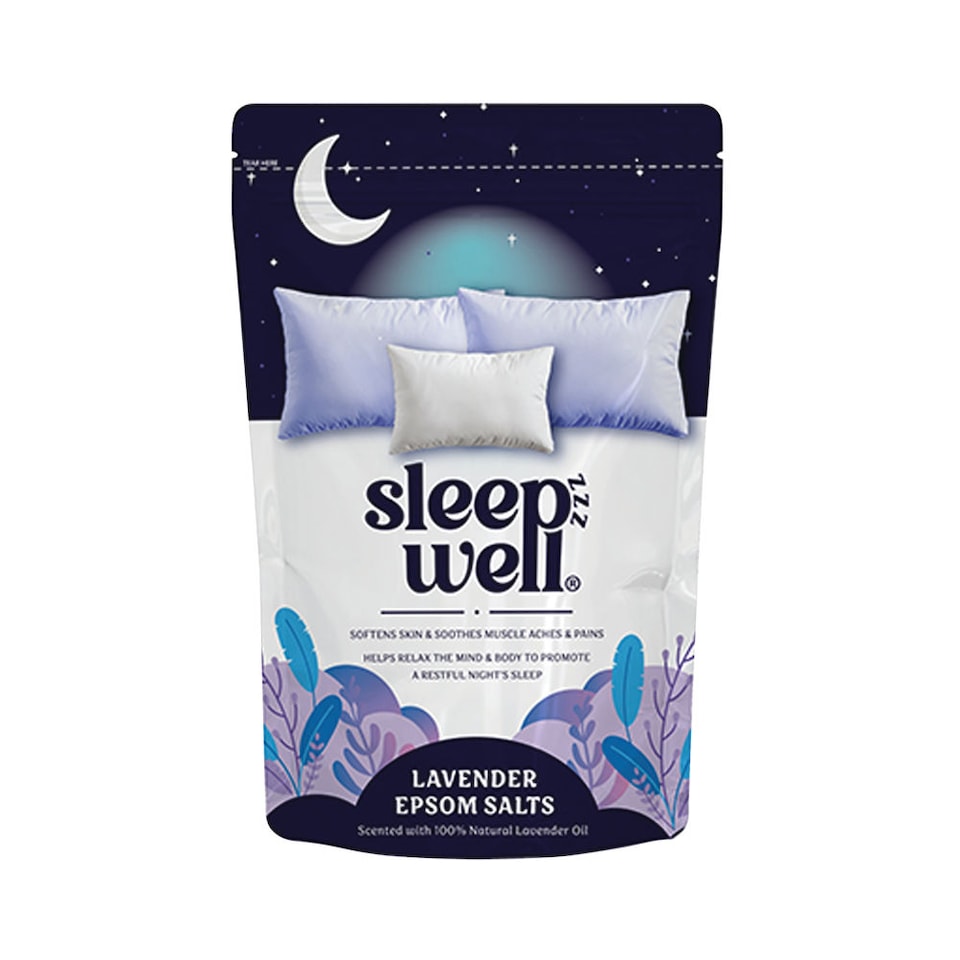 image 1 of Sleepzzz Well Lavender Epsom Soothing Bath Salts for Muscle Relaxation and Recovery 450g