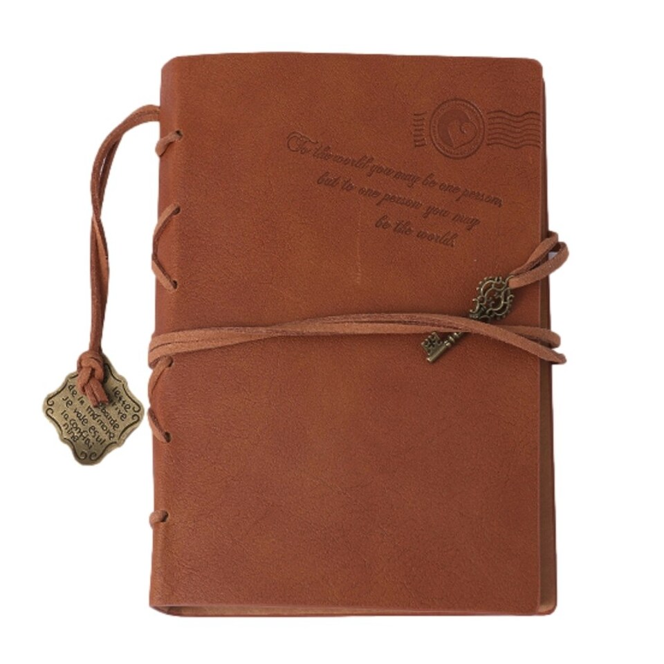 image 1 of A6 80 Sheets DIY Kraft Paper Brown Notebook