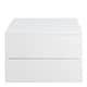 image 2 of Avignon Bedside Table with 2 Drawers in White