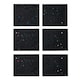 image 1 of Heavy Duty Anti-Vibration Noise Reducing Rubber Pads 10cm x 10cm Black | Pack of 6