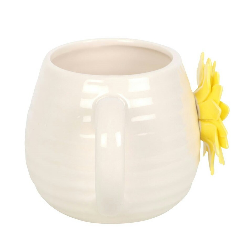image 1 of Hello Sunshine Rounded Mug with 3D Sunflower