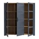 image 3 of Bohol Large Display Cabinet inc. 4x LED Lights in Riviera Oak/Navy