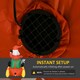 image 5 of HOMCOM Inflatable Santa Claus with Sled and Reindeer Xmas Décor LED Lights