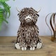image 3 of Highland Cow Twig Sitting Ornament 18cm Brown