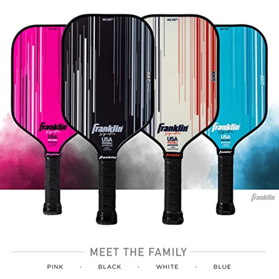 image 1 of Franklin Sports Pro Pickleball Paddle - Signature Series With Maxgrit Surface - Usapa Approved - 16mm Polypropylene Core - Pink