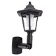 image 1 of Kingavon Vintage Solar Wall Lantern - Black