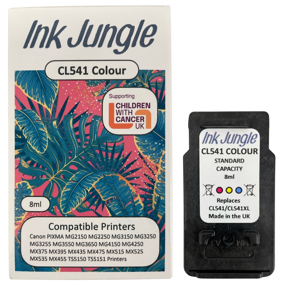 image 1 of Ink Jungle CL541 Colour Refilled Ink Cartridge - Replaces Canon CL541 Colour