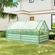 image 4 of COSTWAY Raised Garden Bed with Greenhouse Cover Silver