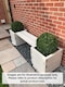 image 2 of Suffolk Double Planter Bench - Wood - L180 x W40 x H40 cm | Brown