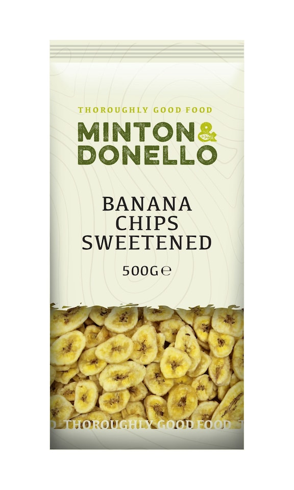 image 1 of Minton & Donello Sweetened Banana Chips 6 x 500g