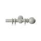 image 1 of 28mm Woodland Urban Grey Curtain Pole Set 60cm | Grey | Grey