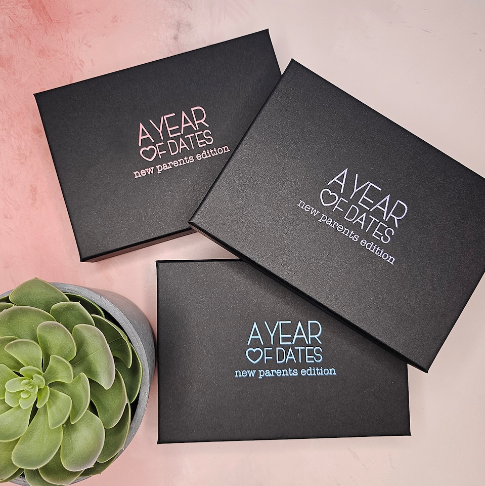 image 1 of New Parents Year of Dates Gift Box | Pink