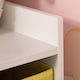 image 9 of HOMCOM Kids Bookcase, 3 Tier Toy Organiser Storage Unit BookShelf with 3 Non-woven Fabric Drawers, Anti-tip Device, for Bedroom, Children's Room, Playroom, White | White