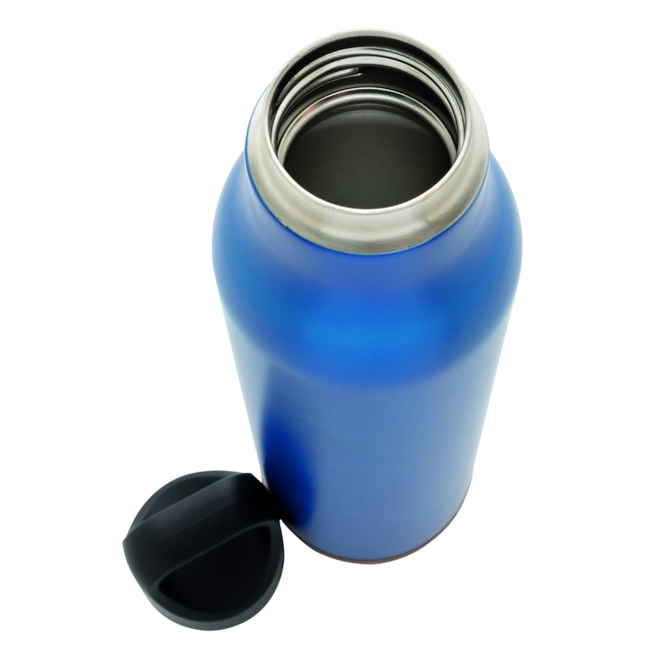 image 1 of XD Collection Cork 600ml Flask - Blue - One Size