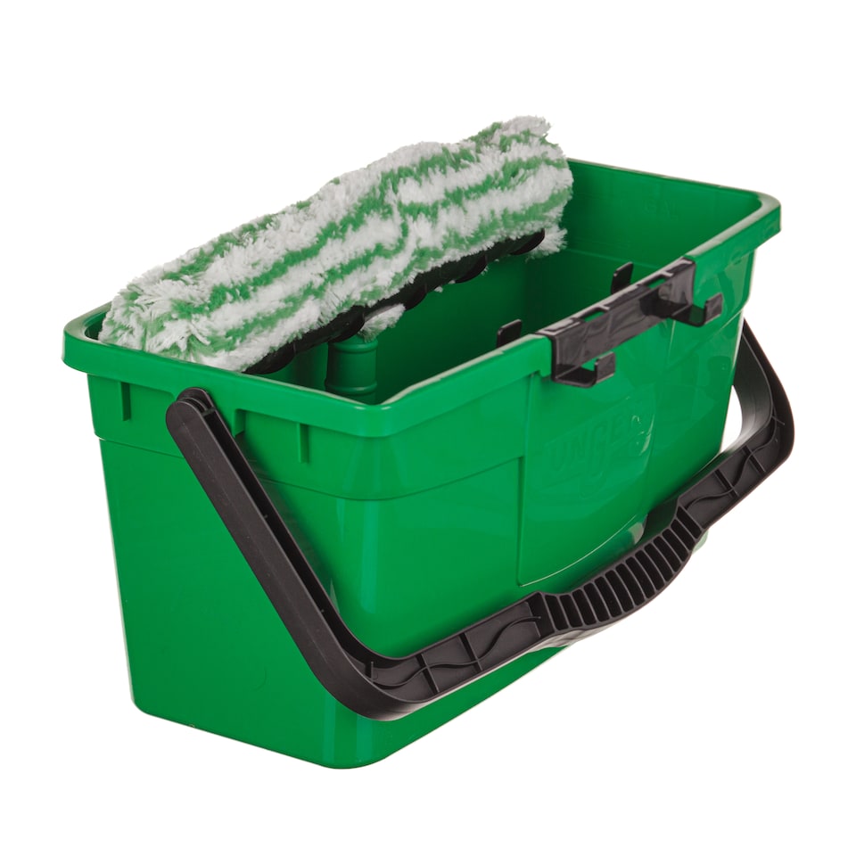 image 1 of Bucket Window & Car Cleaner 12Ltr MultiUse With Inbuilt Storage Shelves for Window Squeegees & Glass Washers Bucket by UNGER