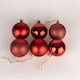 image 3 of 60mm/18Pcs Christmas Baubles Shatterproof Red,Tree Decorations
