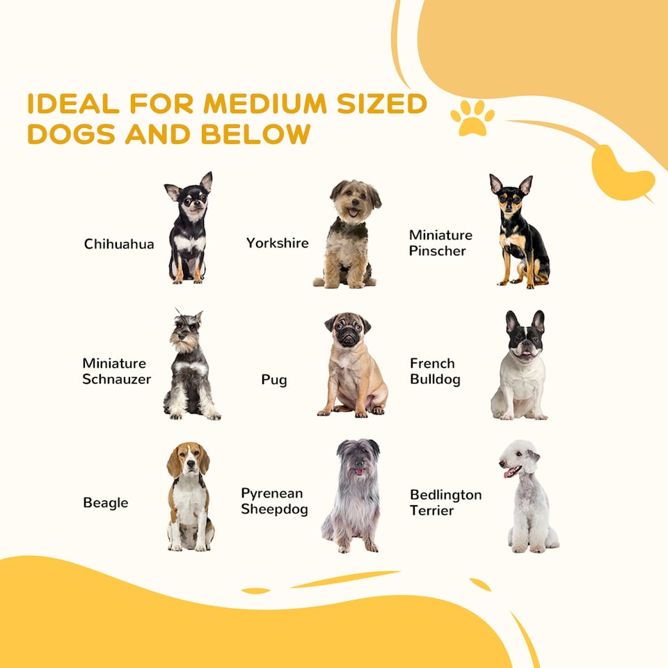 image 1 of PawHut Foldable Dog Gate, Freestanding Pet Gate with Two Support Feet