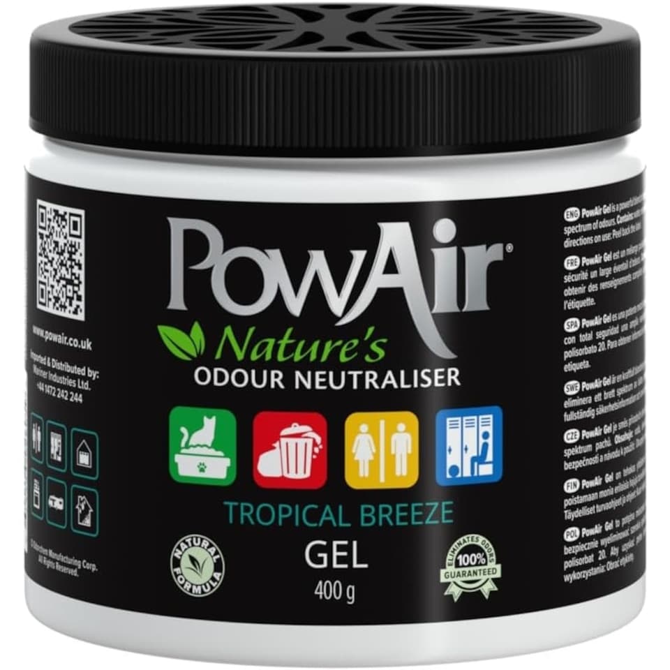 PowAir Nature's Odour Neutraliser Gel Tropical Breeze 400g
