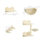image 4 of PawHut Wall Mounted Cat Tree 4PC Kitten Activity Centre with Sisal, Beige