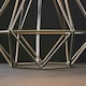 image 2 of ValueLights Angus Brushed Chrome Metal Basket Cage Bed Side Table Lamp with White Fabric Shade with LED Bulb