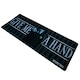 image 3 of Wednesday Jumbo Striped Desk Mat - Black/White/Grey - 30cm x 70cm