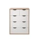 image 1 of Alton 3 plus 2 Drawer Bedroom Cabinet Bedside Chest Of Drawers Sonoma Oak & White