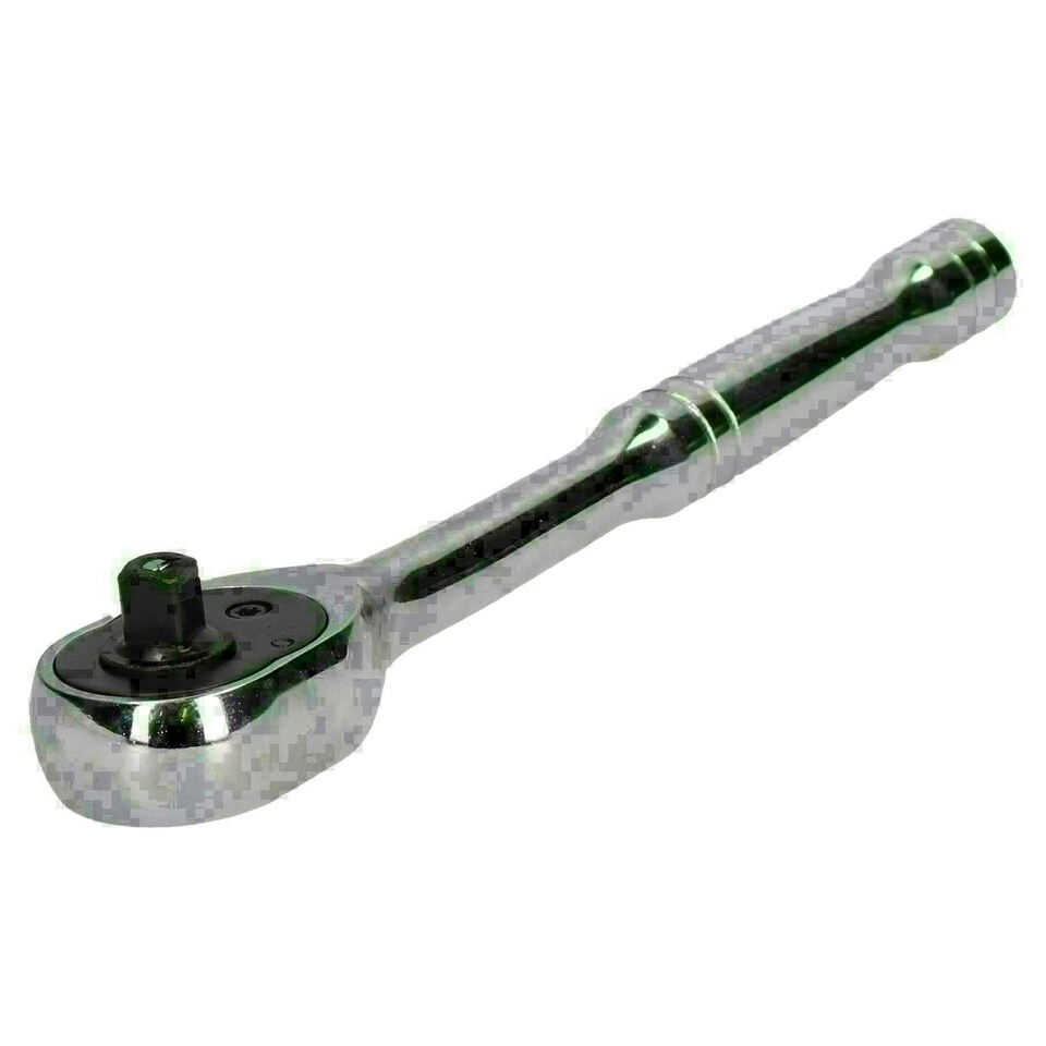 image 1 of 1/4" Drive Metric MM Shallow Single Hex Sockets 4mm - 14mm + Ratchet 14pc